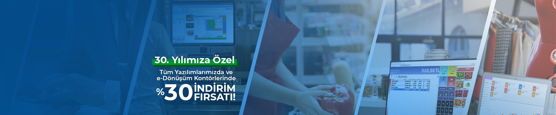 30. Yılımıza Özel Tüm Yazılımlarımızda %30 İndirim