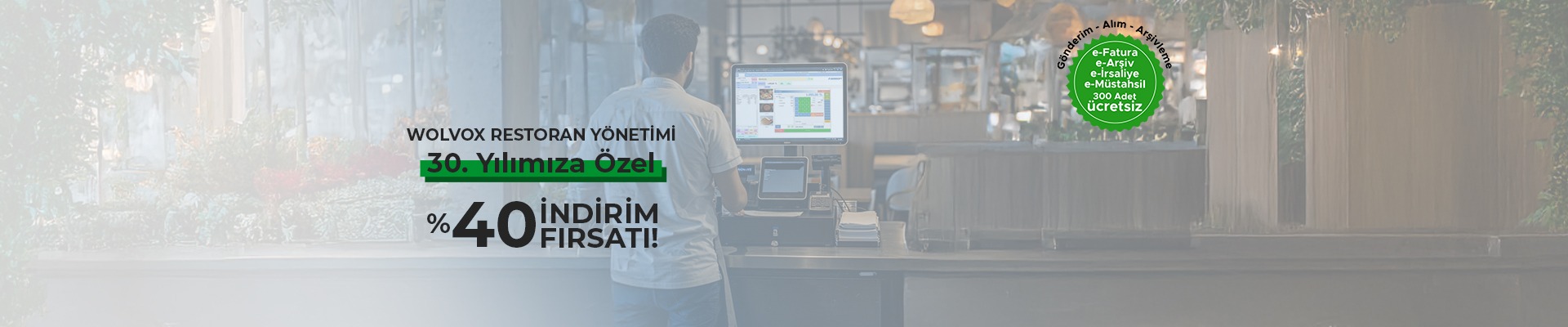 30. Yılımıza Özel Restoran %40 İndirim