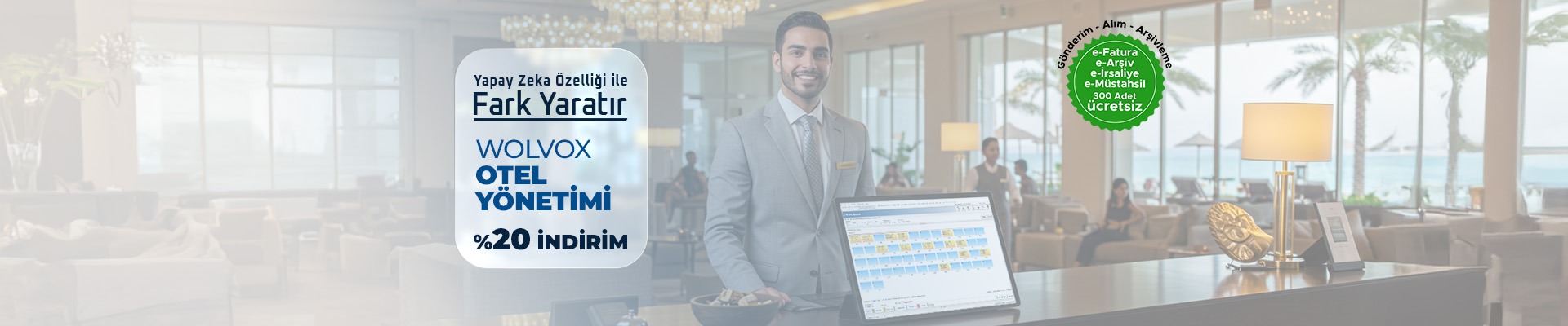 Wolvox Otel Paketlerinde %20 İndirim
