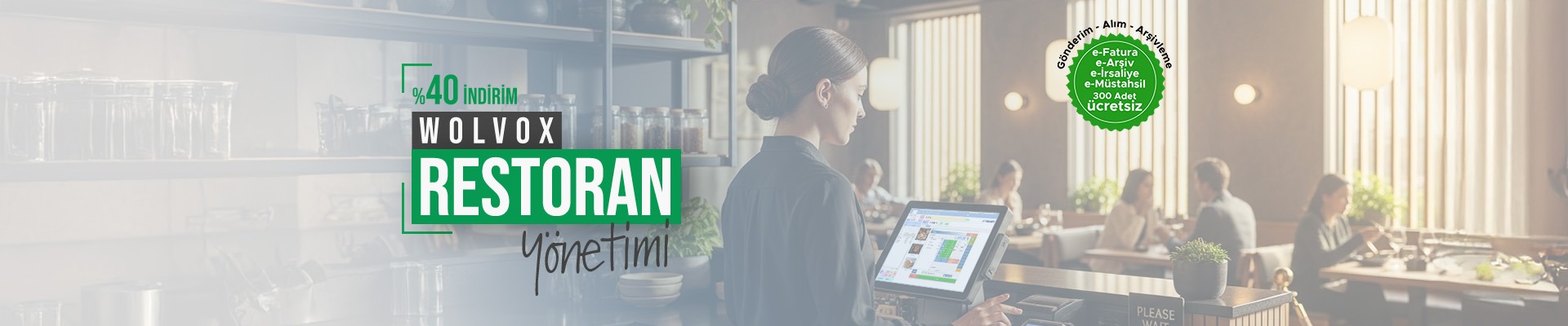 Wolvox Restoran %40 İndirim