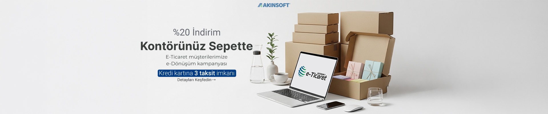 Kontörünüz Sepette - e-Dönüşüm Kontörlerinde %20 İndirim