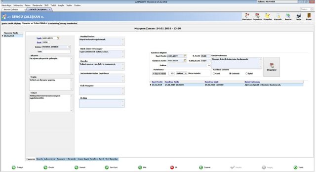  Hasta Takibi ve Muayenehane Yönetimi Programı | Hipokrat