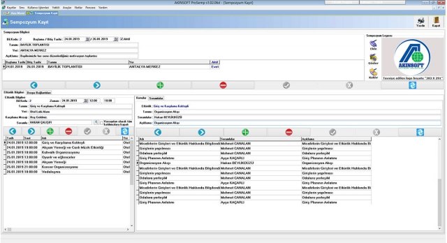 Sempozyum Yönetim Programı | Katılımcı Takibi | ProSemp