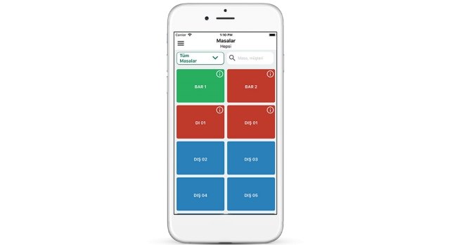Restoran Kafe Adisyon Yönetimi | Garson PDA (IOS)
