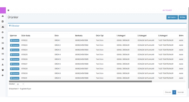 Octocloud Bulut Ön Muhasebe Programı